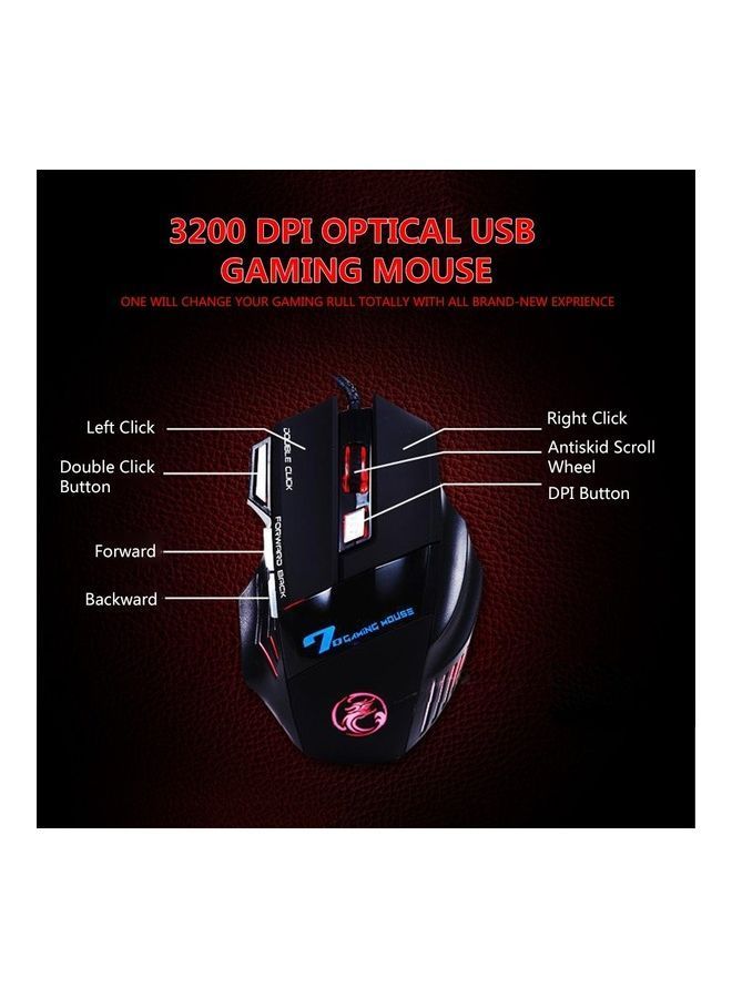 NIBEMINENT LED Optical USB Wired Gaming Mouse - Image 3