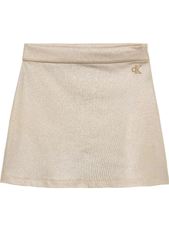 Calvin Klein Jeans Youth Logo Mini Aline Skirt