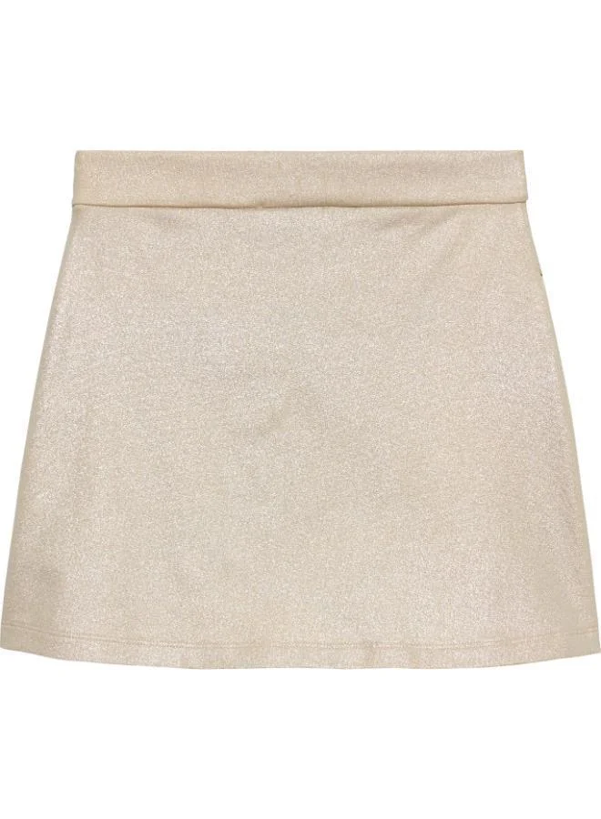 Calvin Klein Jeans Frosted Almond Youth Logo Mini Aline Skirt for Women | Best Price UAE