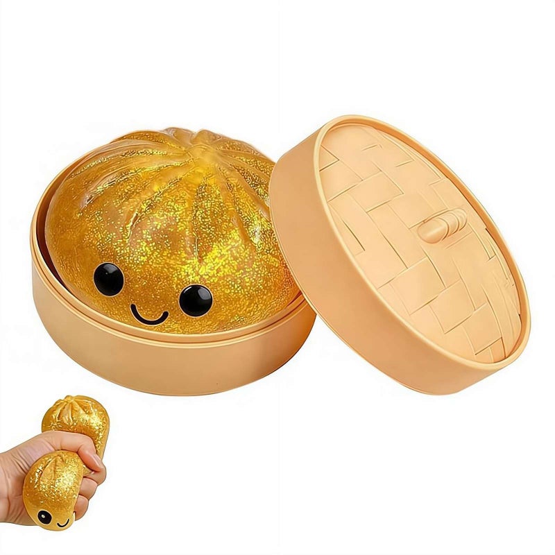 GIOIO Golden Dumpling Squishy Stress Ball Sensory Toy For Adults Kids Classroom Prizes - Image 2