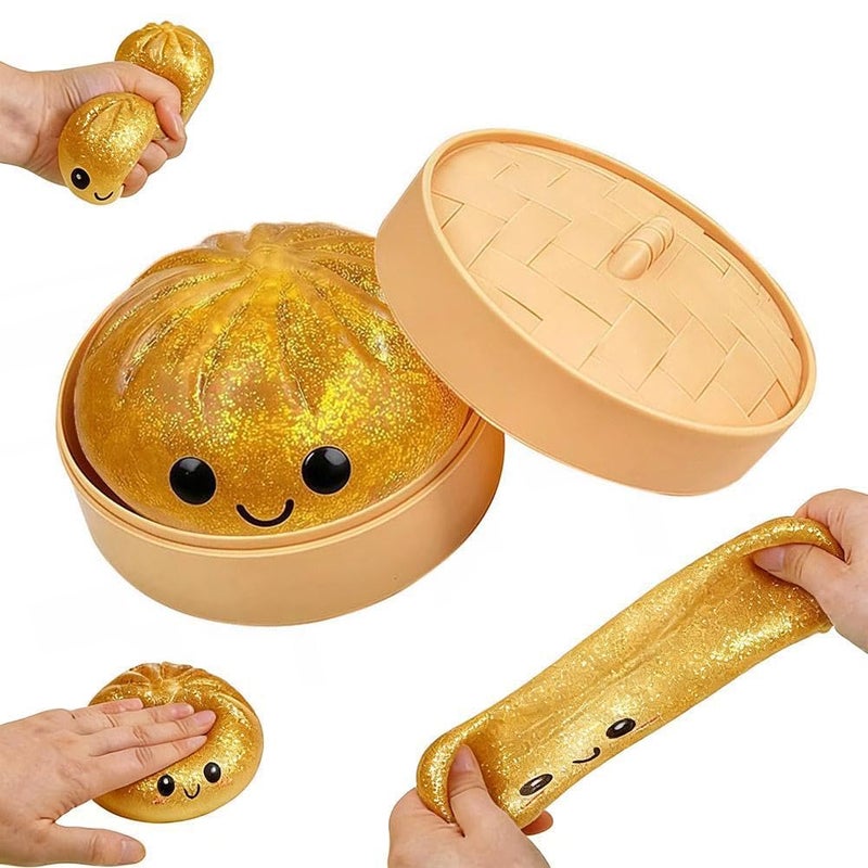 GIOIO Golden Dumpling Squishy Stress Ball Sensory Toy For Adults Kids Classroom Prizes - Image 5