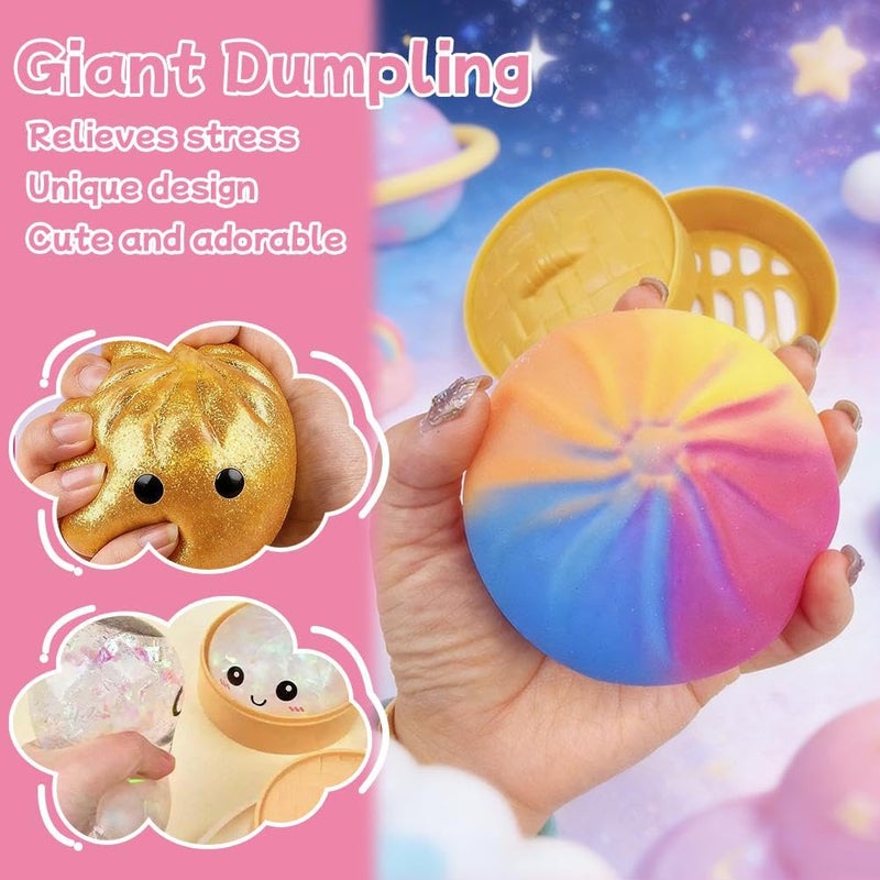 GIOIO Golden Dumpling Squishy Stress Ball Sensory Toy For Adults Kids Classroom Prizes - Image 4