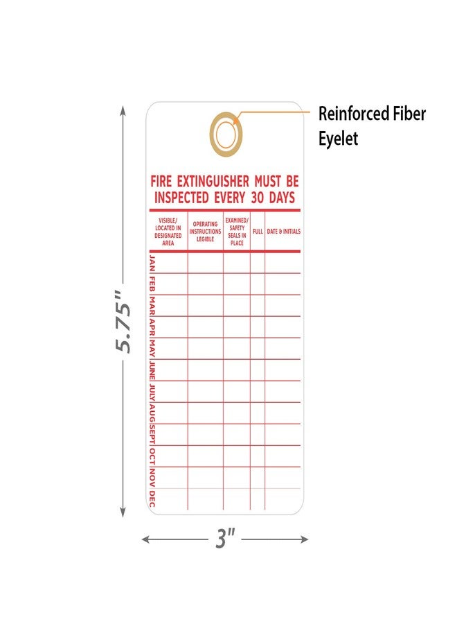 سمارت ساين علامات فحص شهرية من SmartSign "يجب فحص طفاية الحريق كل 30 يومًا"، ورق مقوى 13 نقطة، مقاس 5.75 × 3 بوصات، أحمر وأبيض (عبوة من 100)، صنع في الولايات المتحدة الأمريكية - Image 4