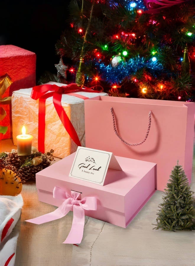 Pink Gift Box Set Empty,23x17x7cm,Large Gift Box for Party Surprise,Magnetic Present Boxes with Lid for Birthday Wedding Bridesmaid Groomsman Anniversary Valentines Baby Gift - Image 5