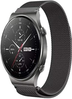 Dado Milanese Replacement Band for Huawei Gt2 Pro Watch with Stainless Steel Strap (Black)