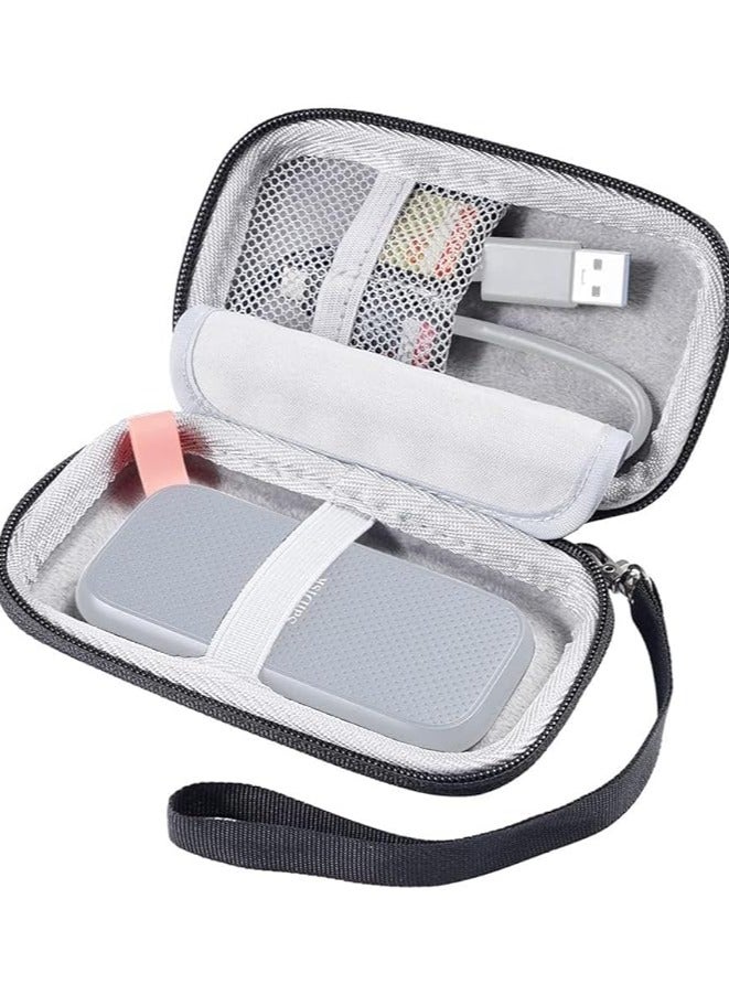 erorex Hard Carrying Case Storage Bag for SanDisk 480GB 1TB 2TB 4TB Extreme Pro Portable SSD SDSSDE30 / SDSSDE81 Solid State Drive EVA Shockproof Water Repellent Protective Storage Travel Bag  - Image 1