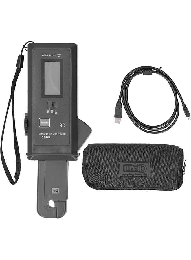 Etcr6000 Clamp Leaker Leakage Current Tester, Digital Clamp Meter With Overflow Display Automatic Shutdown With Usb Interface - Image 1