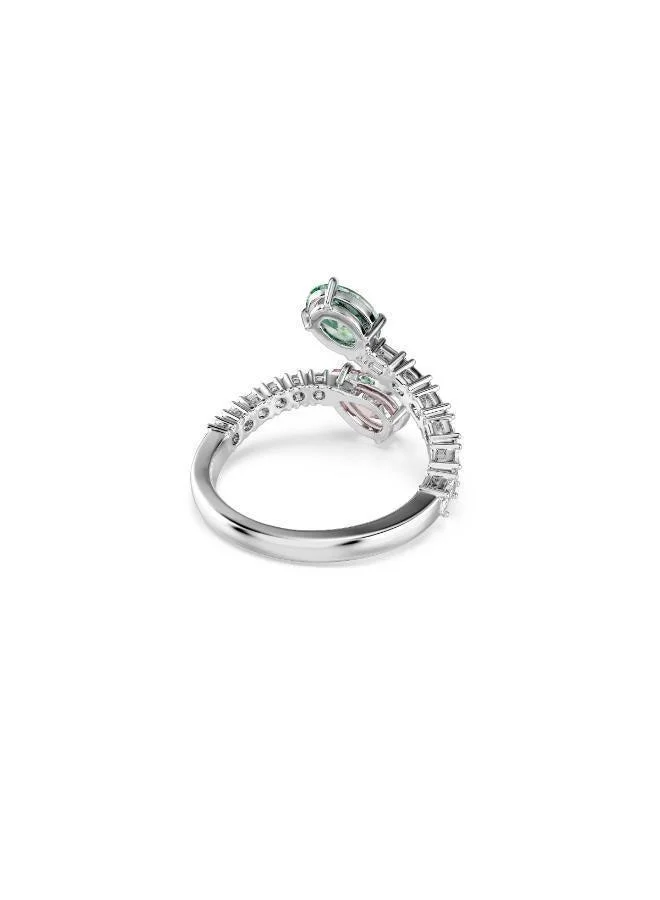 Swarovski  Open Rhodium Plated Ring (Size 52) for Women | Best Price UAE