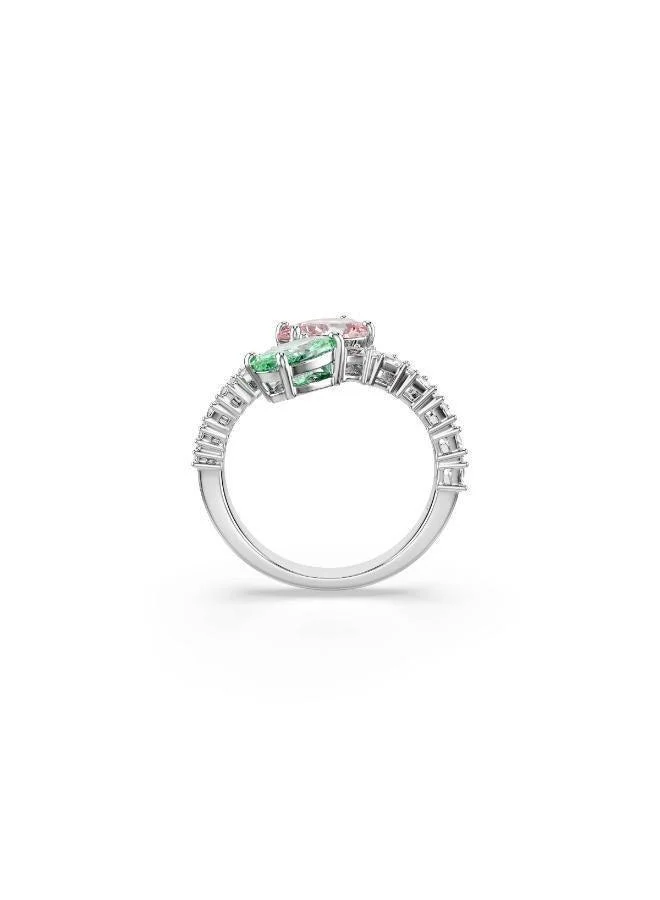 Swarovski  Open Rhodium Plated Ring (Size 52) for Women | Best Price UAE