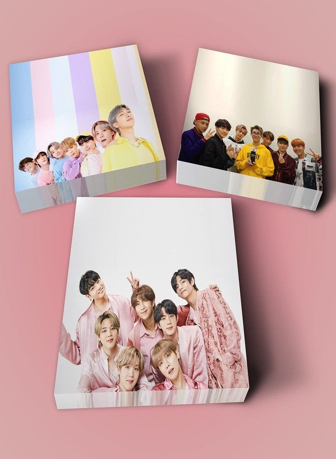 NS Trading BTS Random Cute Memo Pads (Set of 3) Each Pad 100 Pages Kpop Army - Image 1