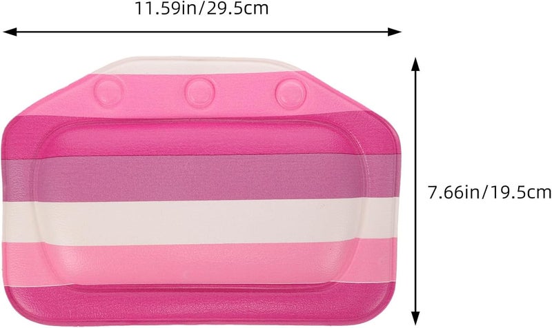 Bath Tub Pillow with Suction Cups, Foam Bath Pillow Neck and Headrest for Soaking, Spa, Hotel, and Bathtub Use, Fatigue Relief Bathroom Bathing Accessory - Image 2