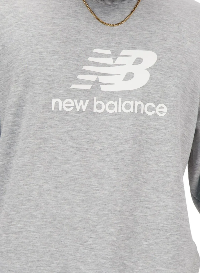 New Balance Stacked Logo French Terry Sweatshirt
