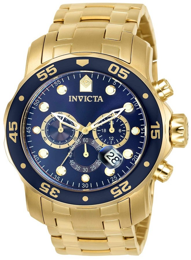 Invicta Mens Quartz Watch, Chronograph Display and Stainless Steel Strap 0073 - Image 1