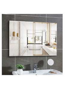 Wall Bathroom Mirror, Rectangular Wall Mirror,Frameless Modern Bathroom Vanity Mirrors，Shatter-Proof,Anti-Fog，for Living Room Bedroom Bathroom Entryway (70 * 90cm) - pzsku/Z927577019EE5394A2EF0Z/45/_/1703063905/9205284d-d850-45e3-aa0d-9aa702c9b6e6