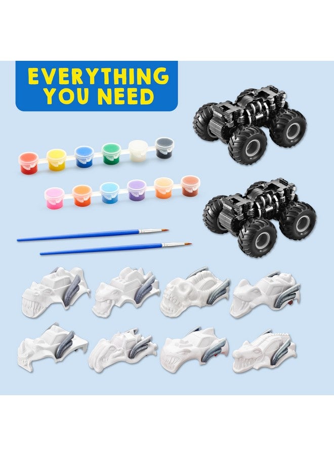 JOYIN Kids Craft Kit Build & Paint Your Own Monster Car Art & Craft Kit DIY Toy Set Make Your Own Monster Friction Powered Truck, Presents for Kids - Image 2