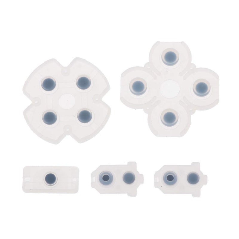 WOWOWO For 4 Conductive Silicone Rubber Pads with 4 PS4 Controllers JDS JDM 030 Pad