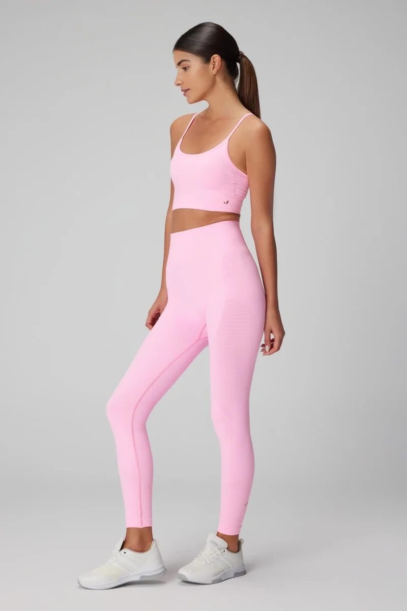 جيرف Gela High Waist, Flexible and Comfortable Sports Tights Neon Pink