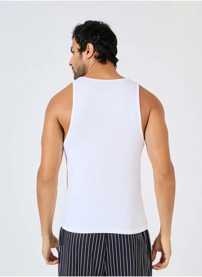Styli Pack of 2 - Cotton Stretch Scoop Neck Vest
