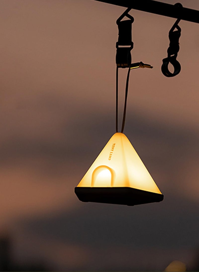 KASTWAVE Portable Tent Night Light,Bedroom Creative Night Lights, Wild Camping Premium Ambient Lights, USB Rechargeable LED Desk Lamp with 6 Modes Adjustable, Bedroom Bedside Lamp with Timing Function - Green - Image 3