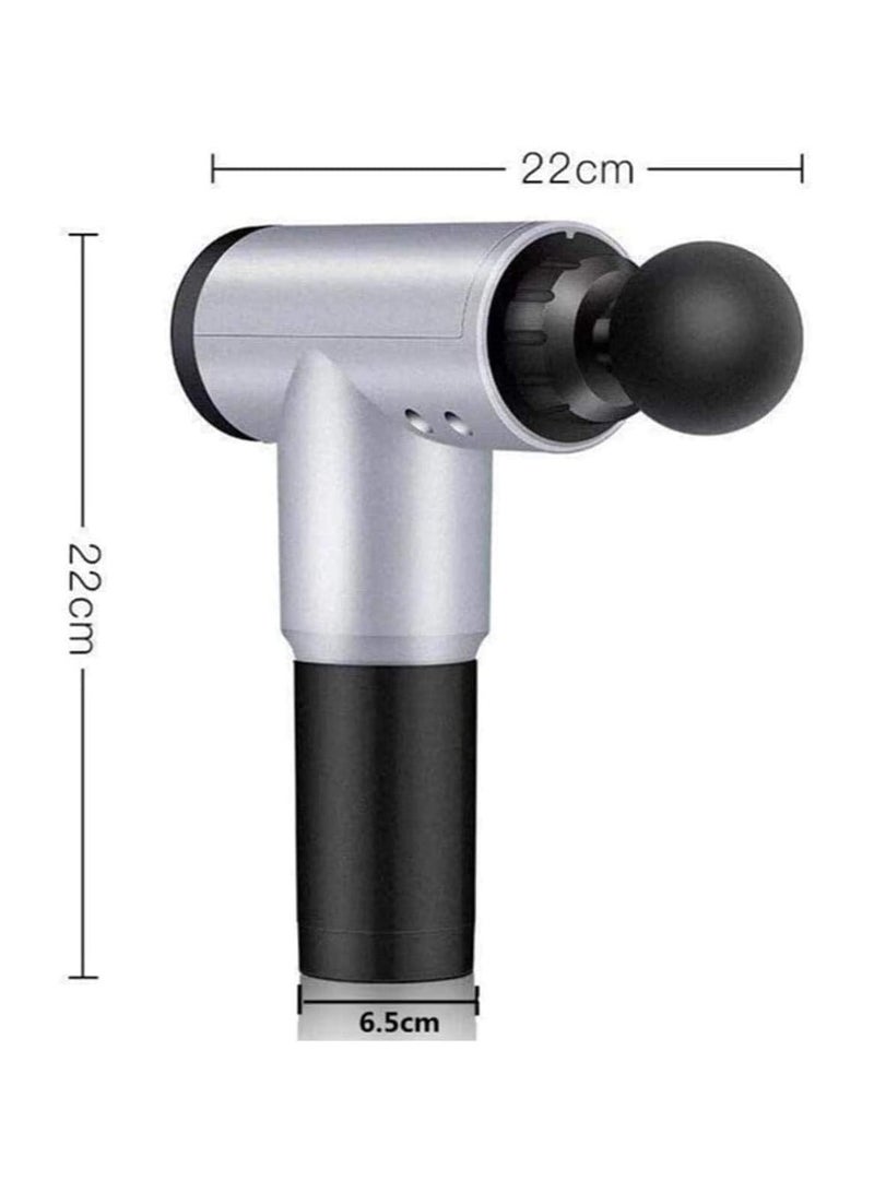 TIGER Muscle Massager Fascial Gun KH-320, Deep Tissue Percussion Massage Gun for Pain Relief & Recovery, Adjustable Speed Levels, Quiet Motor, Portable & Rechargeable, Ideal for Athletes & Fitness Enthusiasts – Grey - Image 5