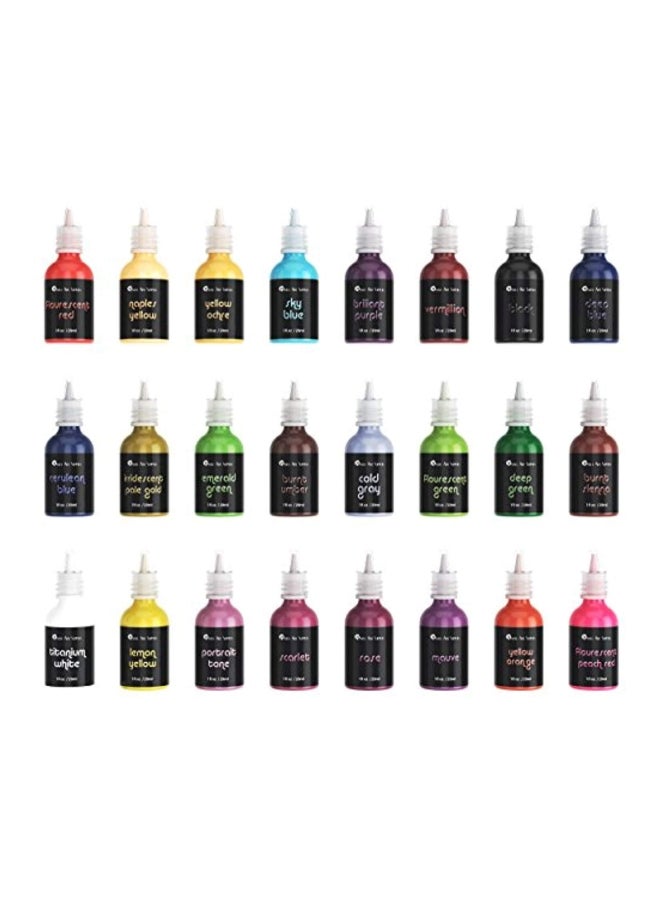 كاسل آرت سابلايز مجموعة ألوان فايبر ثلاثية الأبعاد من 24 قطعة - Image 1