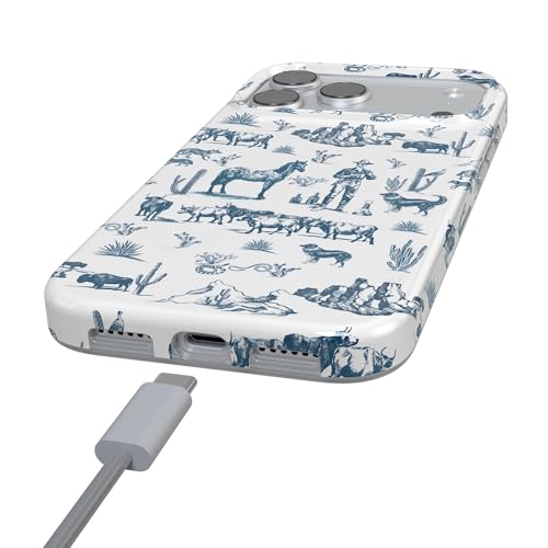 Casely iPhone 17 Pro Case | Wild West Adventure | Blue Desert | Compatible with MagSafe | Classic Ultra Slim Design - Image 4