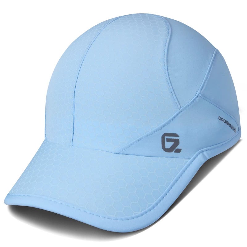 GADIEMKENSD Sport Cap,Soft Brim Lightweight Running Hat Breathable Baseball Cap Quick Dry Sport Caps Cooling Portable Sun Hats for Men and Woman Performance Workouts and Outdoor Activities Sky Blue  - Image 1