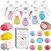 Ioffersuper 144PCS Funny Turtle Stress Balls Sensory Turtle Squeeze Toy Stress Relief Balls Turtley Awesome Inspirational Cards Organza Bag Appreciation Gifts for Teacher Student Employee Coworker - Image 2