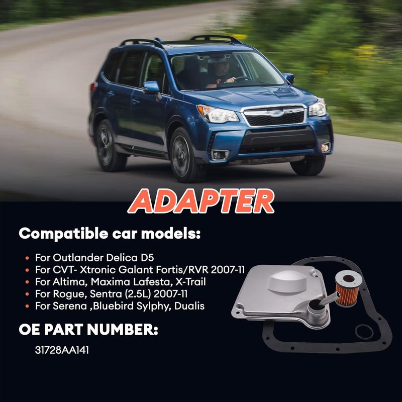 TRANSPEED TR580 CVT Auto Transmission Oil Filter with Gasket for Outlander, Altima, Rogue, Sentra, Serena, Jeep, and Suzuki Kizashi - Image 5