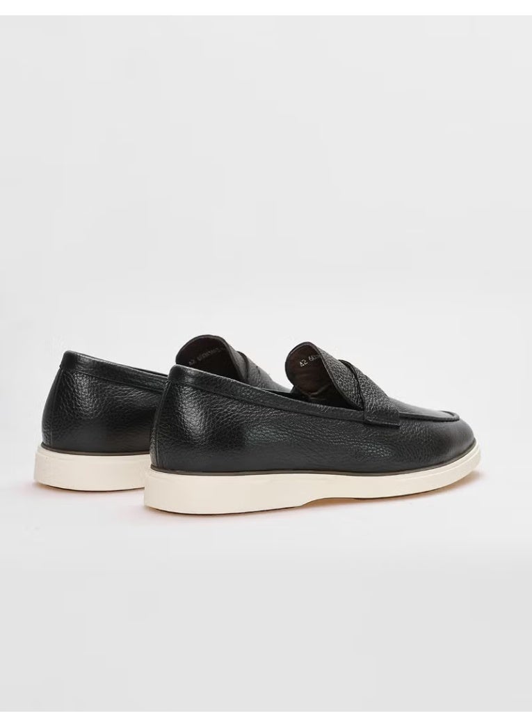 Cabani Leather Black Men's Casual Shoes - Image 3