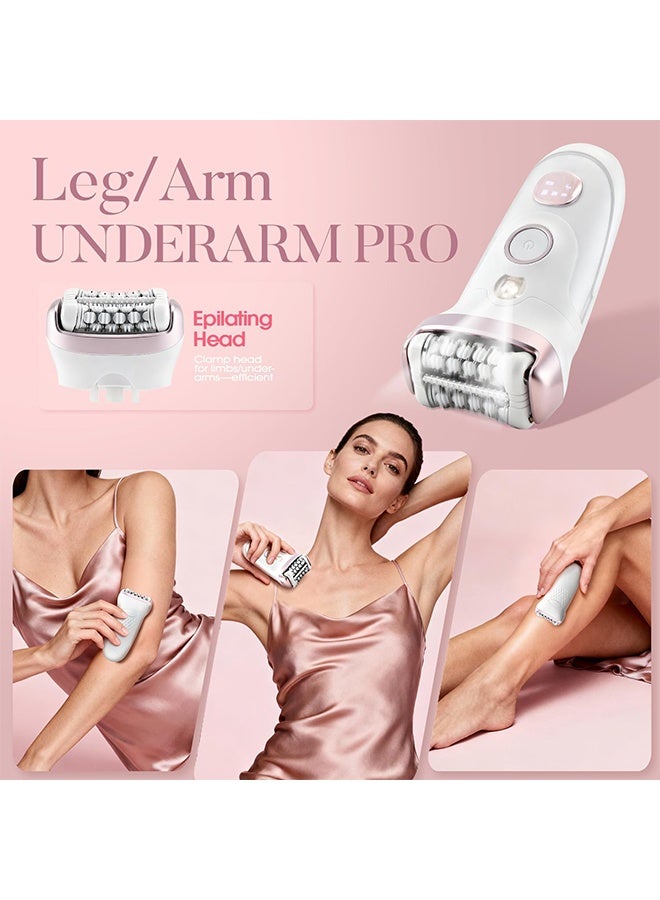 general 2 in 1 Women's Shaver - Electric Hair Removal Device with LED Display, IPX4 Waterproof, Fast Charging for Face/Legs/Arms - Image 3