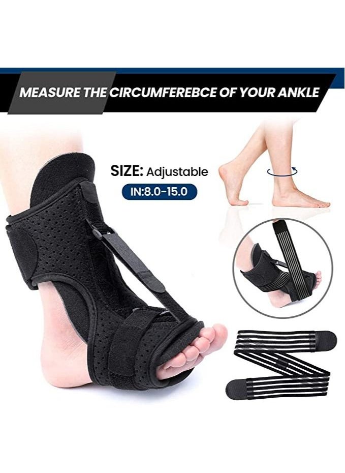 BBstore - Night Splint Foot Drop Orthotic Brace With Adjustable Elastic - Image 1