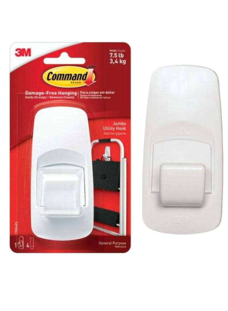 Command General Purpose Wire Hook White Jumbo - Image 2