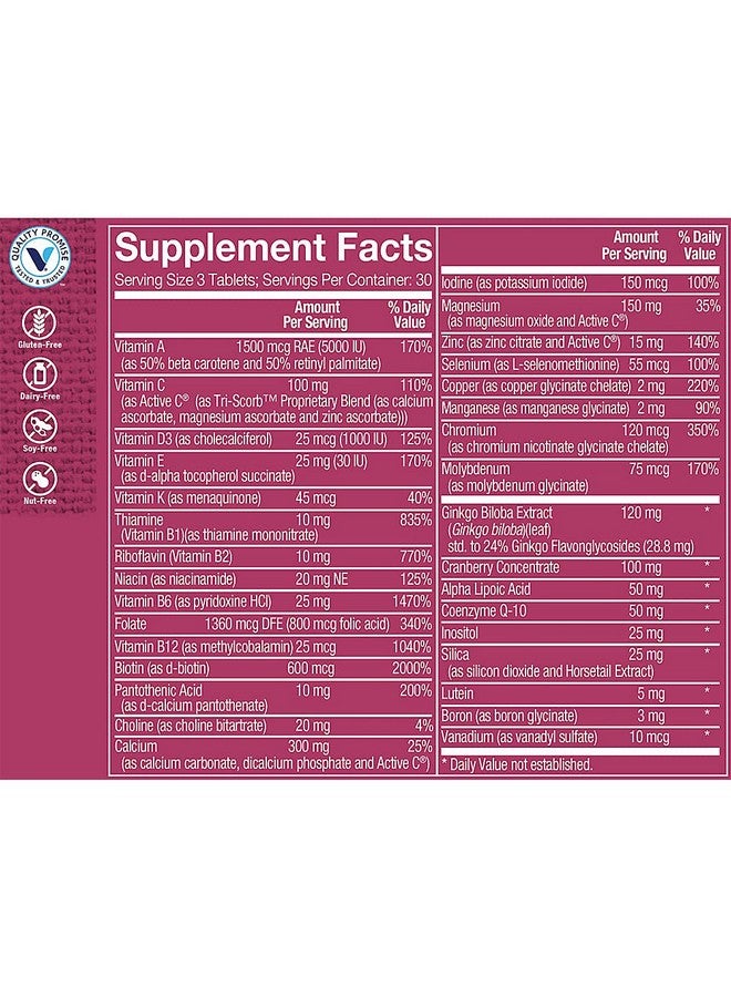 The Vitamin Shoppe Ultimate Woman 50+ Multivitamin (90 Tablets) - Image 3