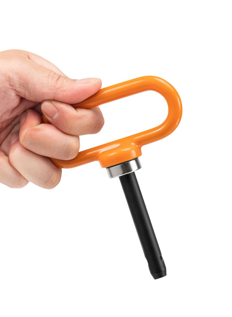 Excefore - Magnetic Hitch Pin, Lawn Mower Trailer Hitch Pins, 1/2" Trailer Gate Pin for Towing Tractor, for Simple One Handed Hook On & Off - Securely Hitch Lawn & Tow Behind Attachments - Image 1