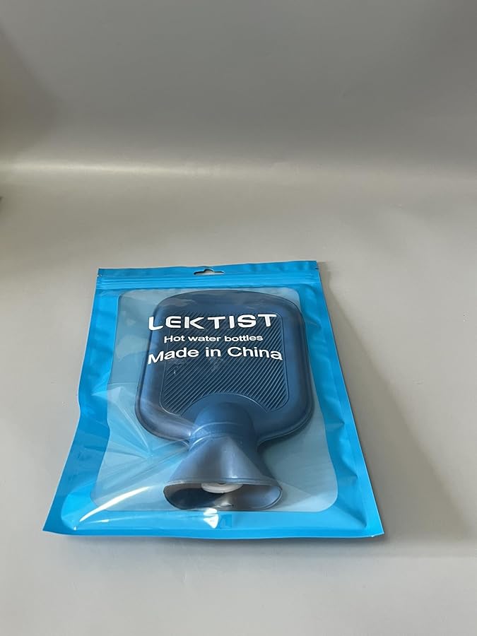 زجاجة ماء ساخن كبيرة من المطاط الطبيعي بسعة 2 لتر خالية من مادة BPA وحقيبة ماء ساخن متينة - Image 3