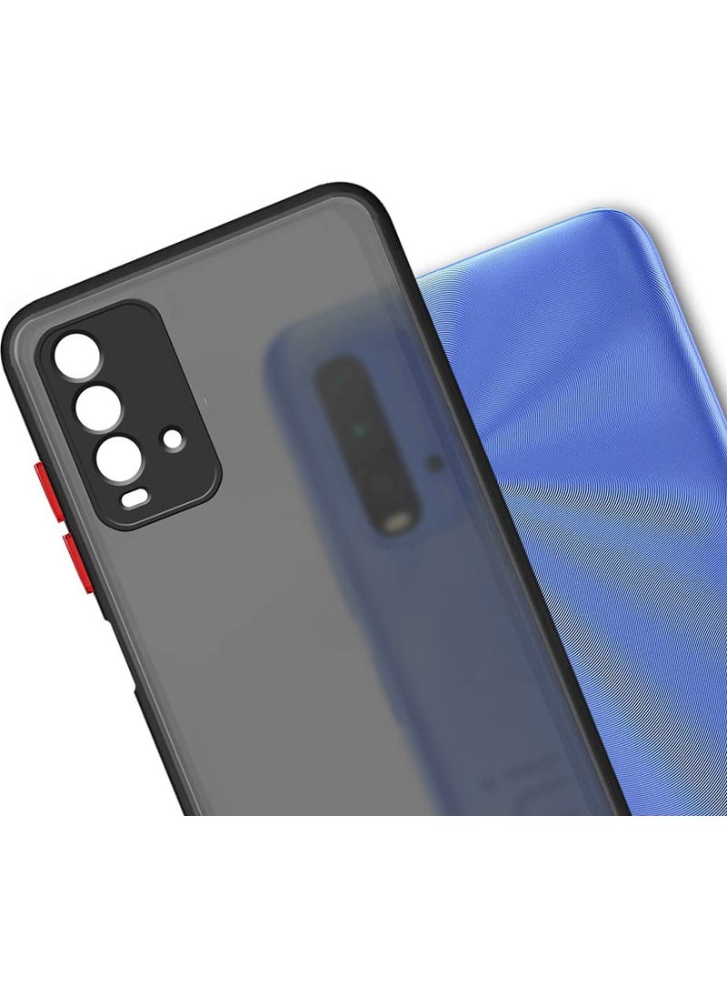 Dexmon - Xiaomi Redmi 9t Case 3D Camera Protected Soft Matte Smoke Case - Image 1