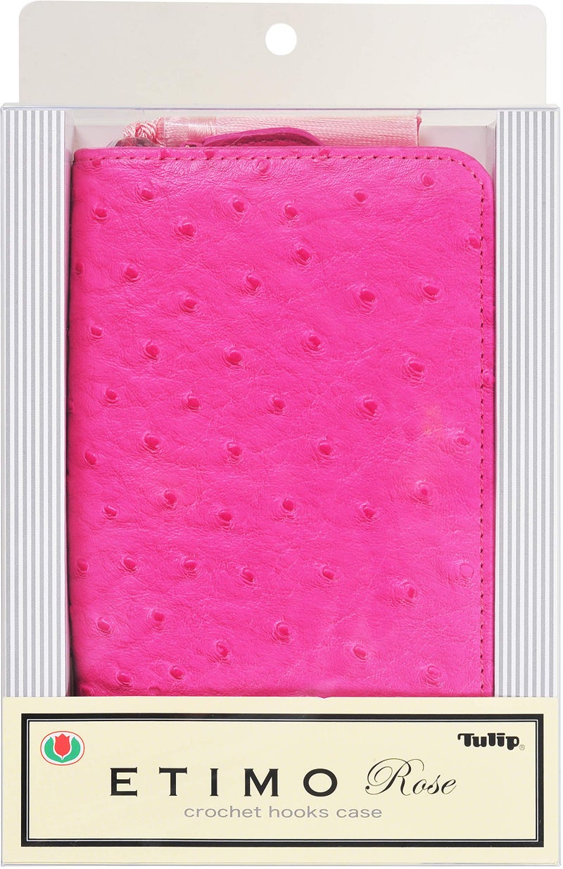 Tulip Etimo Crochet Hook Case W/Tassel, Rose â€“ Empty - Image 1