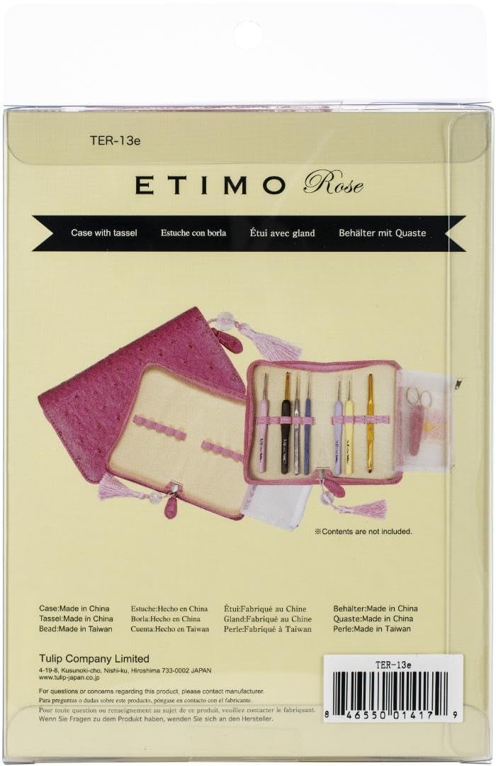 Tulip Etimo Crochet Hook Case W/Tassel, Rose â€“ Empty - Image 2
