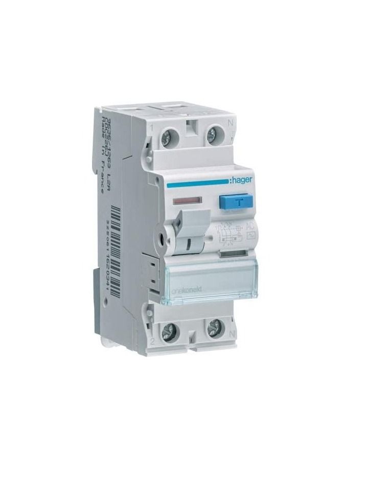 هاجر قاطع دارة تسرب الأرض من هاجر - 40A 2Pole 100MA (ELCB / RCCB) CEC241J  - Image 1