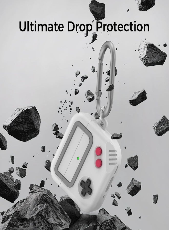 TRONWIN for AirPods 4 Case - Game Console Design Case for Apple AirPods 4th Generation, Silicone Protective Case for Air Pods 4 - Anime Case for Men & Women (Light Grey) - Image 5