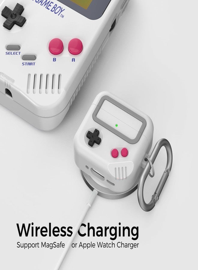 TRONWIN for AirPods 4 Case - Game Console Design Case for Apple AirPods 4th Generation, Silicone Protective Case for Air Pods 4 - Anime Case for Men & Women (Light Grey) - Image 4