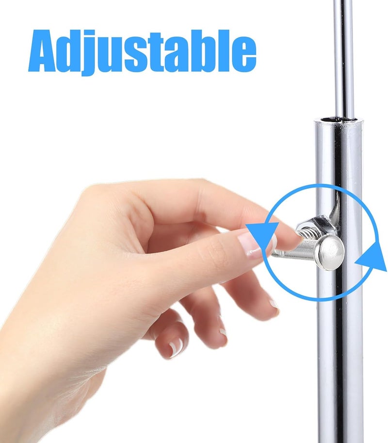 Countertop Metal Towel Holder Bag Display Rack Freestanding Bathroom Towel Storage Stand for Home and Travel - Image 2