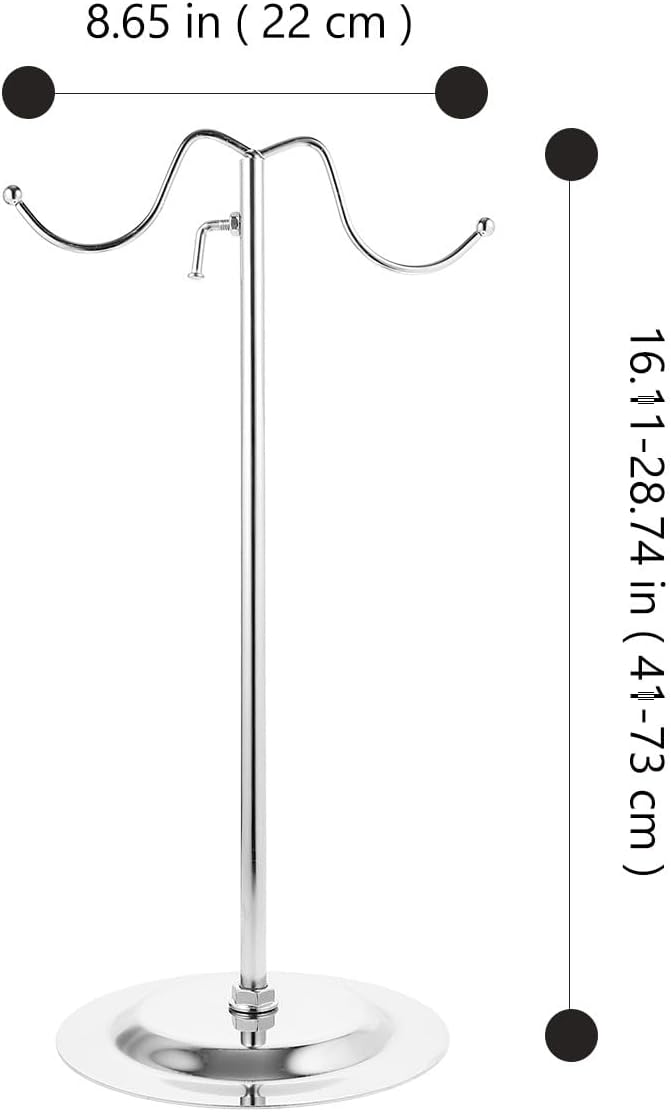 Countertop Metal Towel Holder Bag Display Rack Freestanding Bathroom Towel Storage Stand for Home and Travel - Image 1