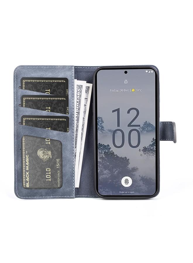 اس-توب جراب هاتف Nokia X30 مصنوع من الجلد بتصميم أفقي قابل للطي - Image 3