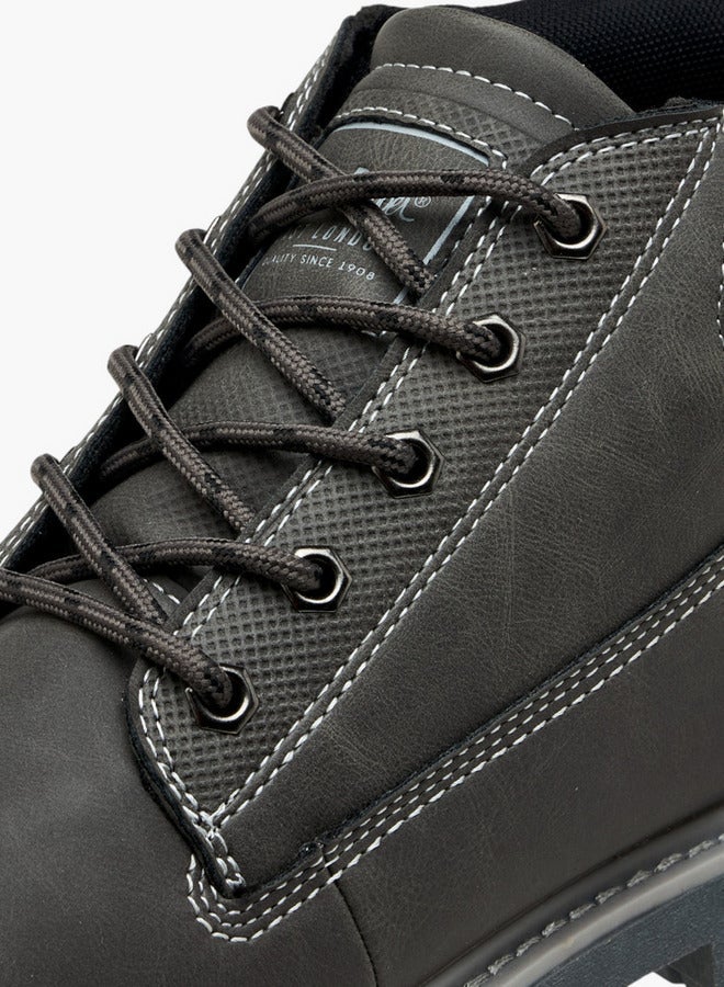 لي كوبر أحذية تشوكا رجالية برباط وتفاصيل جلدية - Image 4