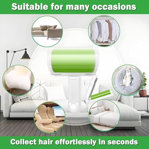 MINGZEE STORE Reusable Washable Lint Roller 5 Pack, Sticky Travel Lint Roller, Portable Compact Pet Hair Remover Cleaner with Cover for Clothes, Pet Hairs, Carseats, Include Mini and Medium Size - Image 5