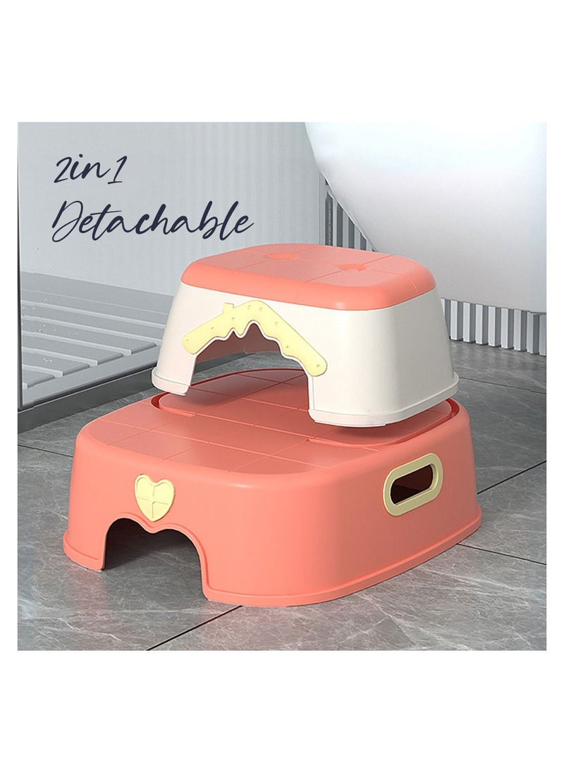 Eazy Kids Eazy Kids 2-in-1 Step Stool-Pink  - Image 3