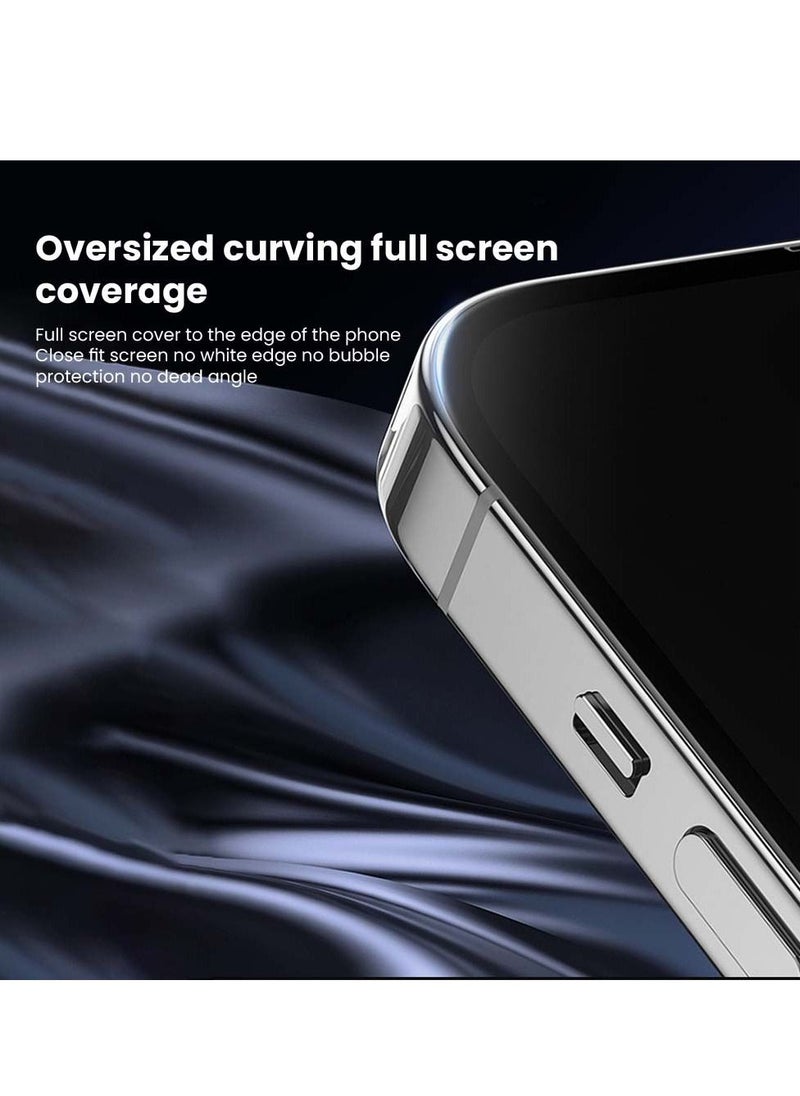 Brave - Privacy Screen Protector for iPhone 13 Pro 6.1inch 9H Anti-Spy Tempered Glass Edge to Edge Coverage Bubble Free, HD Clear, Anti-Scratch, Anti Crack, Easy Installation Including Easy Align Tray - Image 1
