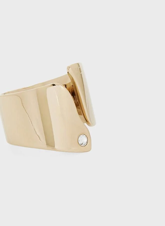 CALVIN KLEIN  Ring Embellished with a Crystal for Women | Best Price UAE